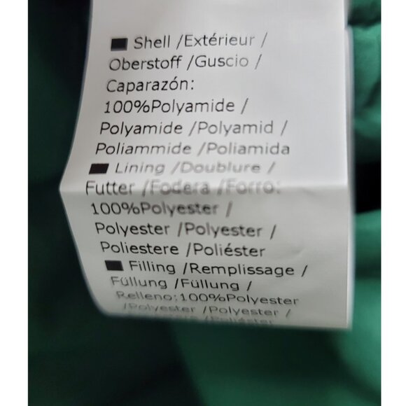 NEW Qulited Puffer Lightweight Pullover Hooded Green Coat XXL - Picture 12 of 12